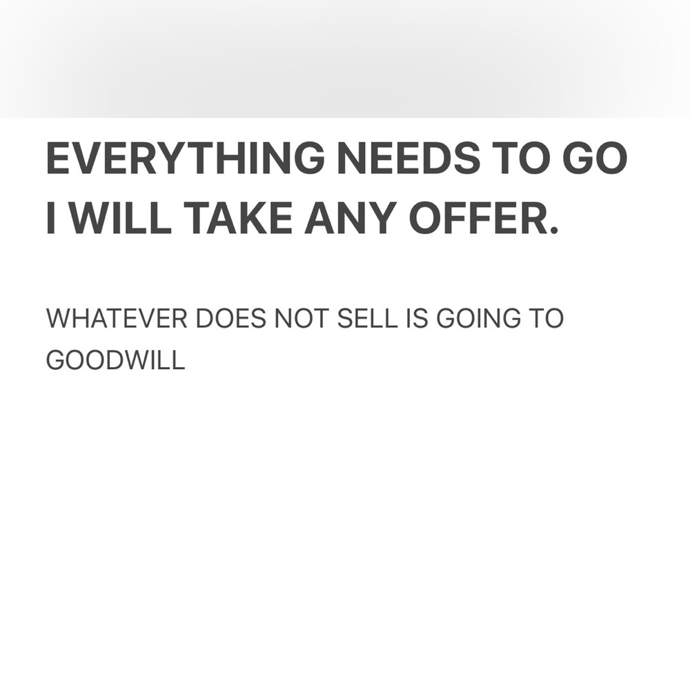 EVERYTHING MUST GO